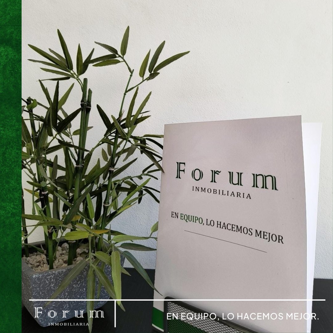 Cartel de Forum Inmobiliaria: en equipo, lo hacemos mejor